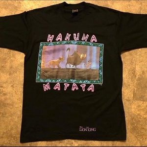 VTG 90s LION KING HAKUNA MATATA TEE JERRY LEIGH